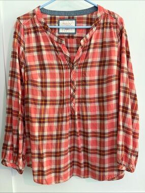 Plaid Smock shirt